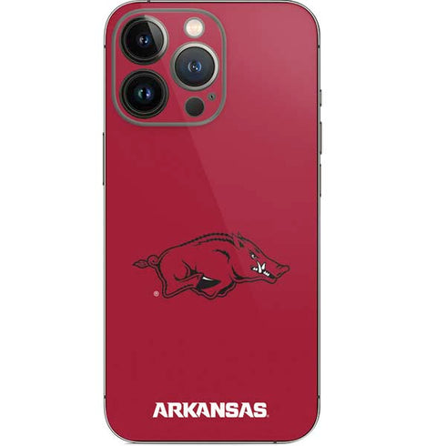 University of Arkansas-Fayetteville Razorbacks Red Logo iPhone 14 Pro Skin